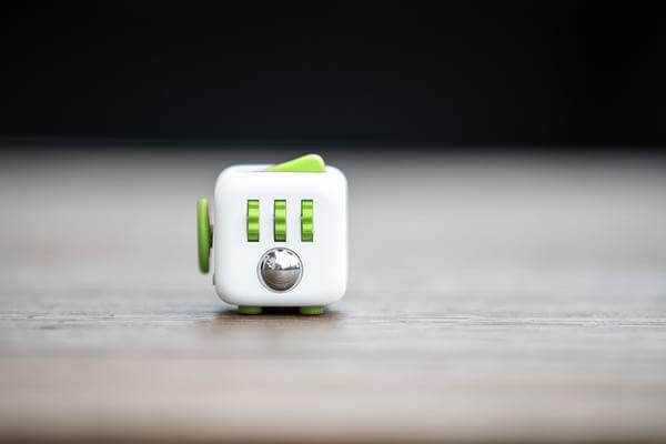 Fidget Cube in "Fresh" color, Grande size. From Antsy Labs.